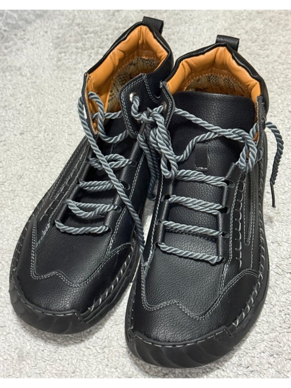 Salkin Barefoot Boots Shoes Minimalistic USA 2317-43 Men US 10 Black Leather